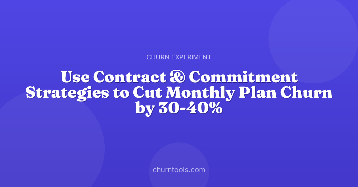Use Contract & Commitment Strategies to Cut Monthly Plan